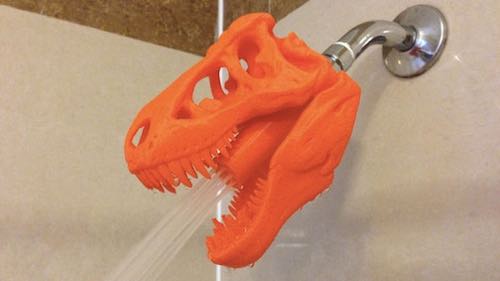 3D Dinosaur Showerhead