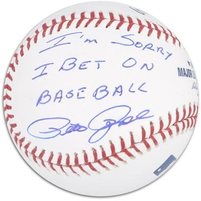 Autographed Pete Rose Apology Ball