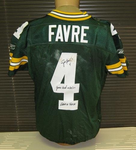 Brett Favre Signed Game-Used Packers Jersey Unwashed