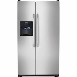 Frigidaire Stainless Steel Side-By-Side Refrigerator Closed