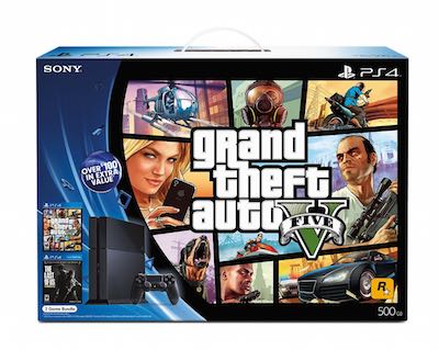 PlayStation 4 Bundle: Grand Theft Auto V and The Last of Us Remastered