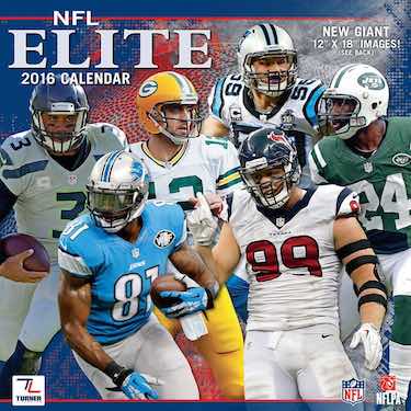 NFL Elite 2016 Wall Calendar