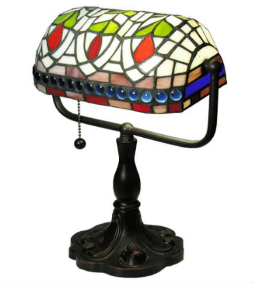 Tiffany-style Art Glass Desk Lamp