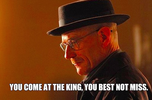 Walter on being King