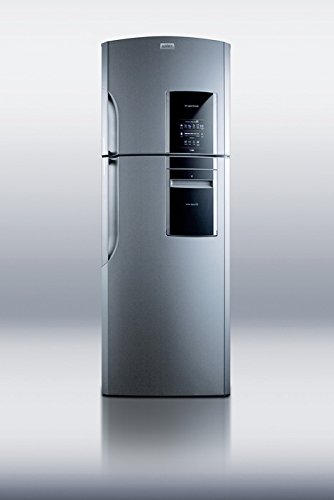 Summit Ingenious Platinum Counter Depth Top Freezer Refrigerator Closed