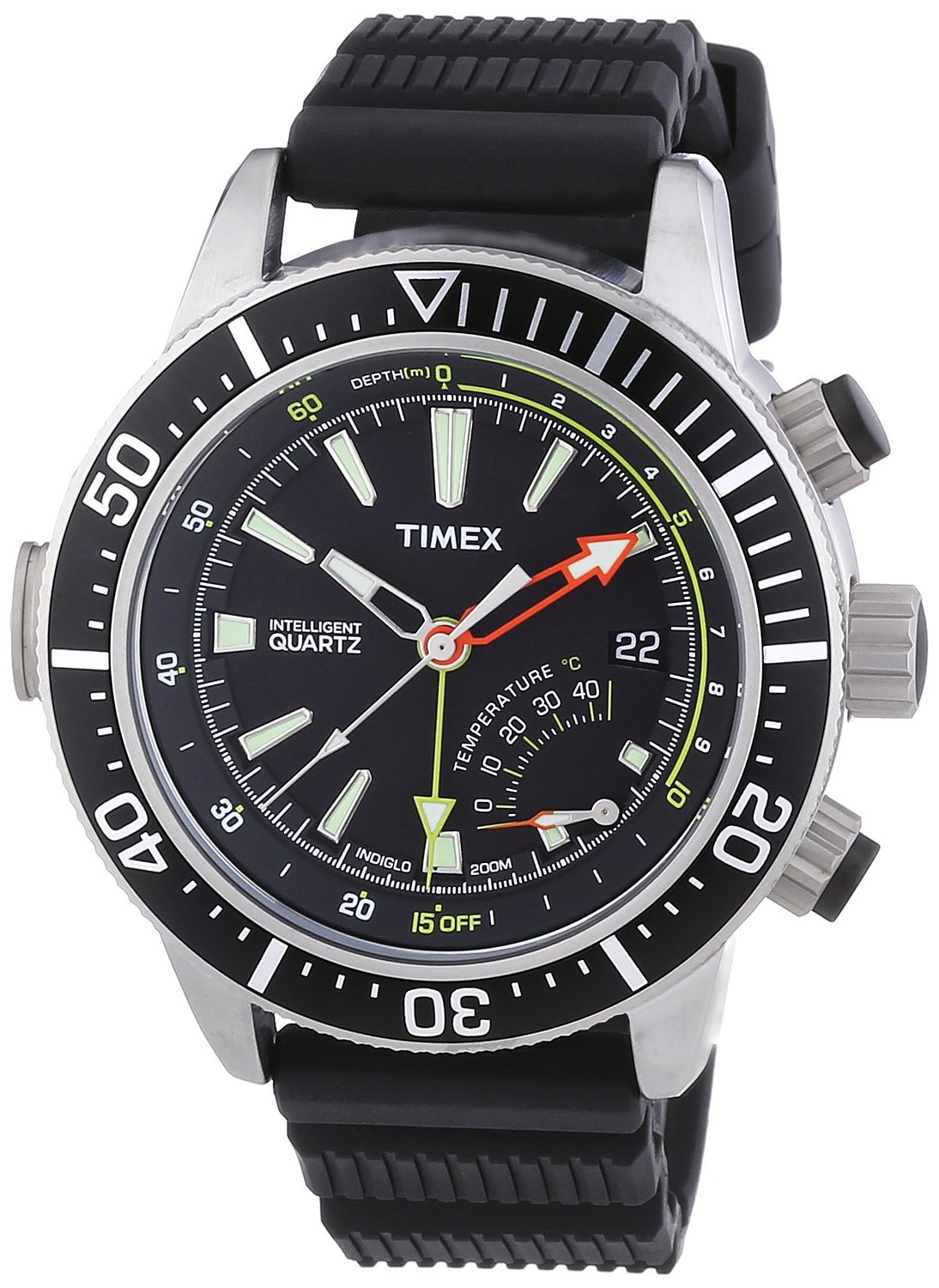 Timex Intelligent Quartz T2N810 Indiglo underwater watch