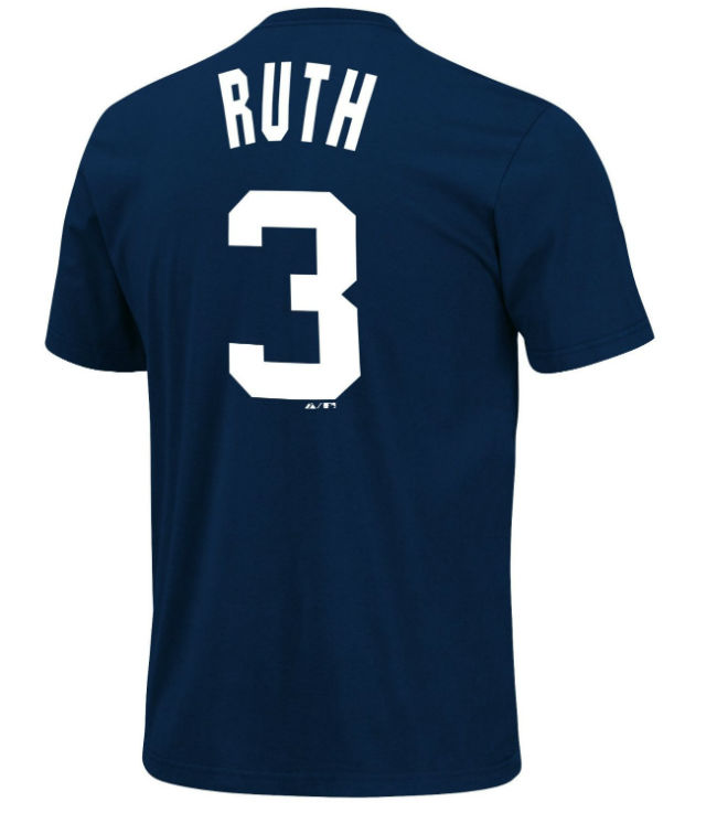 Babe Ruth #3 Yankees Shirt