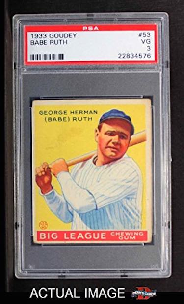 1933 Goudey #53 Babe Ruth Card