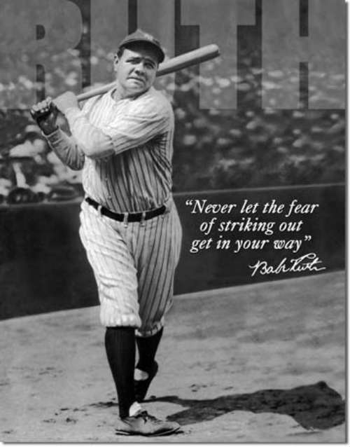 Babe Ruth Retro Tin Sign