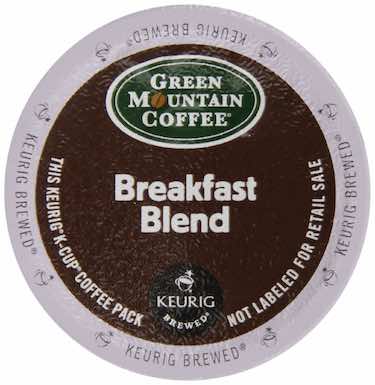Green Mountain Coffee Breakfast Blend, Keurig K-Cups, 72 Count