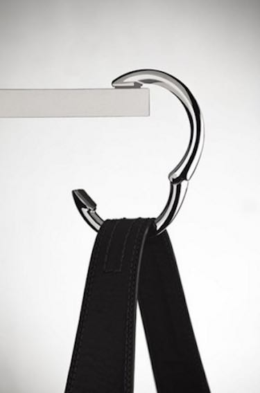 Brushed Silver Clipa Bracelet Purse Hook