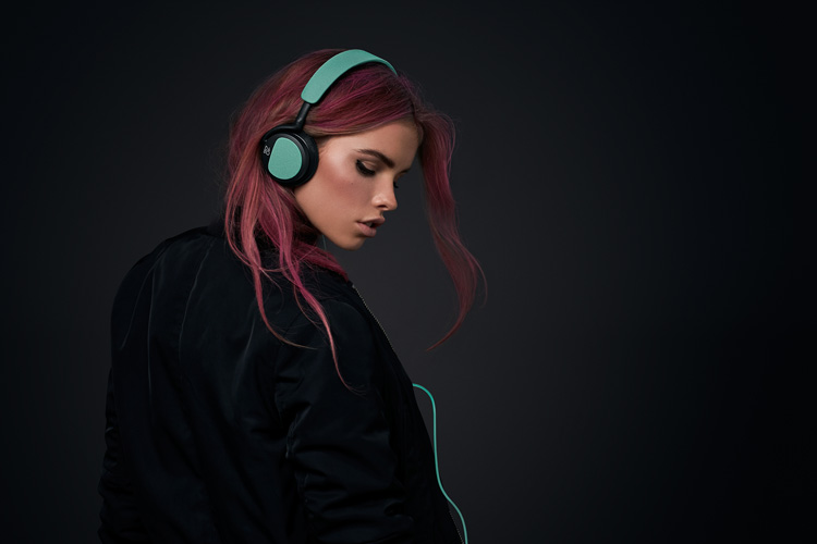 girl wearing on-ear headphones