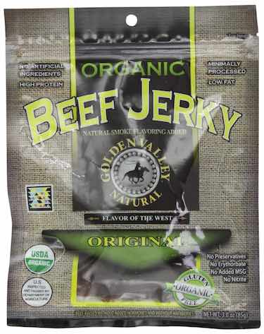 Golden Valley Natural Organic Beef Jerky - beef jerky brands