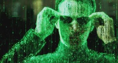 matrix neo in green sourcecode