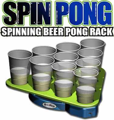 Spin Pong Rotating Beer Pong Rack - beer pong accessories