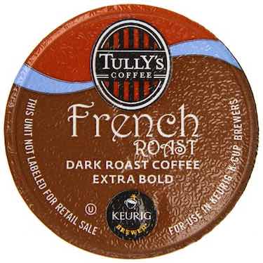 Tully's Coffee French Roast, Keurig K-Cups, 72 Count 