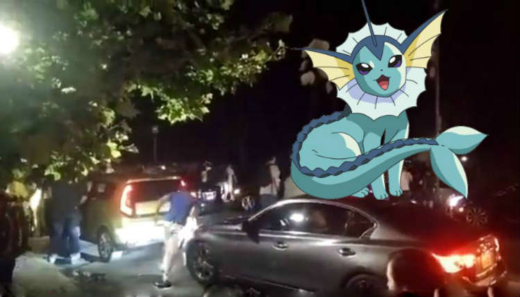 Vaporeon Shows Up in Central Park, People Lose Their Minds