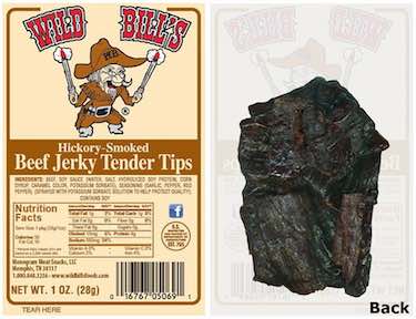 Wild Bill's 1oz Hickory Smoked Beef Jerky Packs - beef jerky brands